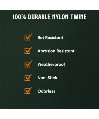 Ironclad Supply Tarred Bank Line 100% Nylon Twine - Heavy Duty for Fishing, Hunting, Camping - 1 lb #36 Twisted - Buy Online on GoSupps.com