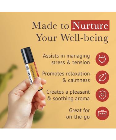 Pranarom - Heavy Head Rescue Roller 8ml - Aromatherapy with Essential Oils - Organic Blend for Tension - Warming & Cooling Effects - Easy Roll-On Application - Buy Online on GoSupps.com