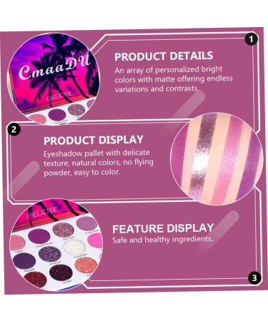 Healeved 1 Box Eyeshadow Palette Makeup Pallet Makeup Palette Eye Shadow Palettes Plastic Colorful 1 count (Pack of 1) Colorful - Buy Online on GoSupps.com