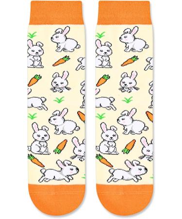 HAPPYPOP Funny Bunny Socks for Girls and Boys - Easter Rabbit Gifts | Teenage Boys & Girls Gift Ideas - Buy Online on GoSupps.com