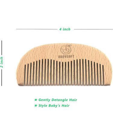Babysoft Baby Hair Brush & Comb Set for Newborns & Toddlers-Promotes Blood Circulation  Stimulates & Massage Baby's Scalp  Prevents Cradle Cap-Great Baby Shower & Baby Registry Gift! (5 Piece Set) - Buy Online on GoSupps.com