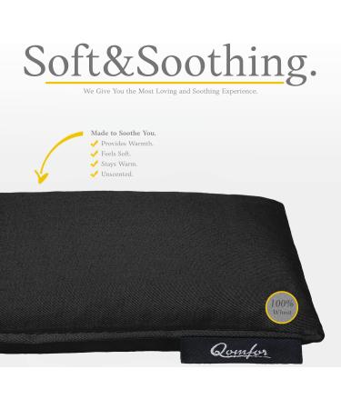 Buy Grain Cushion - 46x12 cm Cotton Warming Pillow | Wheat-Filled Soft Spelled Pillows for Back Neck & Shoulder Pain Relief | Perfect Gift - Black - Buy Online on GoSupps.com
