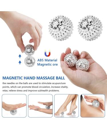 Buy Acupressure Balls & Massage Clips for Migraine Relief | Stress Relief & Blood Circulation - 2 Balls 4 Clips 6 Rings (3 Styles) - Buy Online on GoSupps.com