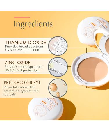 Eau Thermale Avene Tinted Compact SPF 50+ - Blue Light Protection, Water Resistant Beige - Buy Online on GoSupps.com