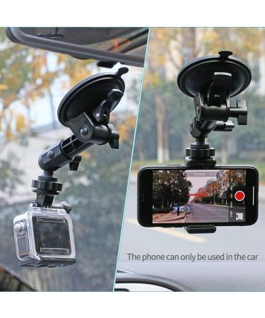 Surewo Multi-Angle Suction Cup Holder for GoPro Hero 12/11/10/8/7 Black/Silver/White & More - Compatible with Action Cameras - Buy Online on GoSupps.com