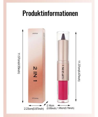  Erinde 2-in-1 Lipstick and Gloss #07 Matte - Buy Online on GoSupps.com