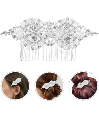 VALICLUD Women Bride Hair Comb With Artificial Diamonds Bride Hairpin Bridal Hair Accessory - Buy Online on GoSupps.com