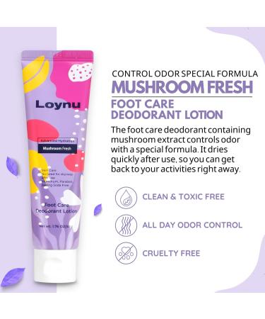 Foot Deodorant Cream for Long-Lasting Odor Control (Neutralizes Odor at the Source) (Hydrates Dry Cracked Feet) with Natural Mushroom Extract  - Buy Online on GoSupps.com