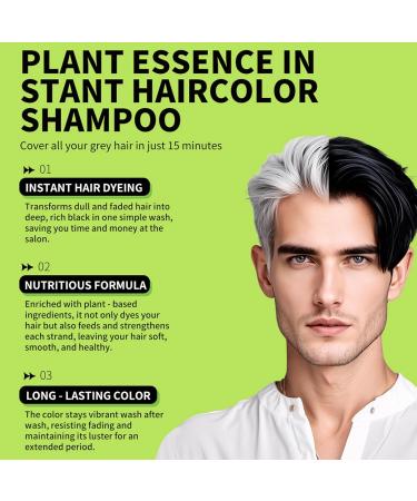 Shampooing Colorant Capillaire | Soin R ducteur de Cheveux Blancs Formule Hydratante 500ml Pour Cheveux Boucl s Fins Et pais Id al Pour Un Usage En Voyage Au Salon Et Domicile Pomme 1 unit (Lot de 1) - Buy Online on GoSupps.com