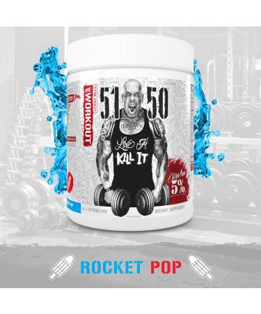 Rich Piana 5% Nutrition 5150 High Stim Pre-Workout Powder | Extreme Energy  Focus  Pumps & Endurance | 400 mg Caffeine  Citrulline  Beta Alanine  N-Acetyl L-Tyrosine | 30 Srvgs (Rocket Pop) - Buy Online on GoSupps.com