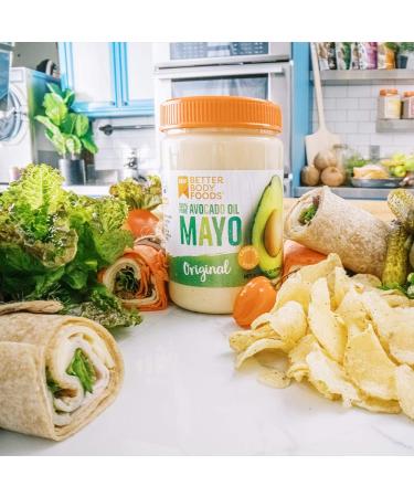 BetterBody Foods Avocado Oil Mayonnaise 15oz - Non-GMO Spread with Cage-Free Eggs - Paleo Friendly - Buy Online on GoSupps.com