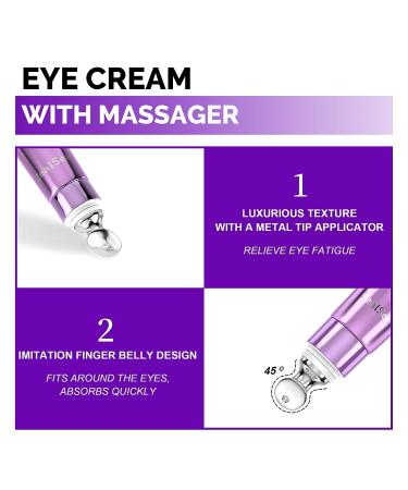 ZealSea Retinol Eye Cream for Dark Circles and Puffiness - Anti Aging Serum with Caffeine & Peptides - Reduce Fine Lines and Wrinkles - 0.7 OZ - Buy Online on GoSupps.com
