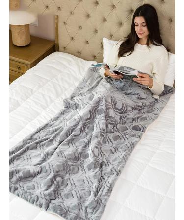 Buy Soft Electric Thermal Blanket - Flannel 3 Heating Settings Overheating Protection Washable 165x90cm - Perfect for Home & Office - Gray - Buy Online on GoSupps.com