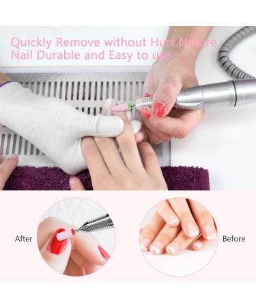 Maquita 7-Piece Ceramic Nail Drill Bits Set - Professional Gel & Acrylic Nail Millers for Home Manicure & Pedicure - Large Pink Gift - Buy Online on GoSupps.com