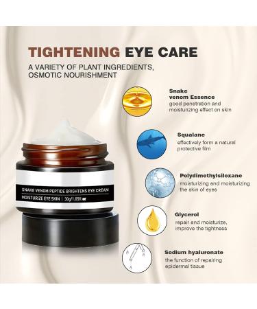 Firming Eye Cream Set | Snake Venom Collagen Serum for Anti-Aging | Reduce Eye Bags, Fine Lines, Wrinkles | Hydrating Eyescream - 2pcs - Buy Online on GoSupps.com