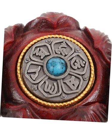 Miniature Lotus Figure Massager Rollerball | Homsfou Auto-Decor Hand Exercise Plate | Vintage B ro Decoration | 3.2x2.7cm Wooden Ornament - Buy Online on GoSupps.com