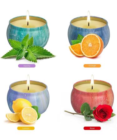 VETOUR Galaxy Scented Candle Set - 4pc Aromatherapy Soy Candles for Stress Relief and Beautiful Mood. Perfect Gift for Women - Home, Bath, Yoga, and Travel - Buy Online on GoSupps.com