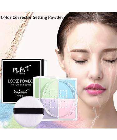 Matte Face Powder Color Concealer Oil Control Makeup Loose Powder Flawless Minimize Pores and Fine Lines Lightweight Waterproof Brightens Skin Tone - Buy Online on GoSupps.com