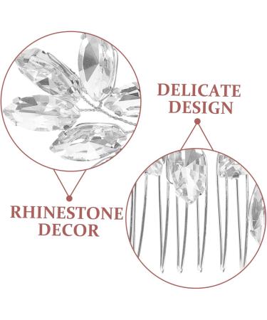 Mikinona Crystal Hair Accessories Hair Pins Wedding Decor Wedding Hair Accessories Rhinestone Hair Comb for Wedding Rhinestone Hair Comb for Bridal Gem Headgear Miss Rhinestones - Buy Online on GoSupps.com