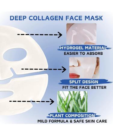 Collagen Face Mask - Deep Collagen Mask Overnight - Face Masks Skincare for Moisturizing Anti-Aging - Collagen Face Mask - Collagen Face Mask - Skin Care - Face Masks Beauty - Buy Online on GoSupps.com