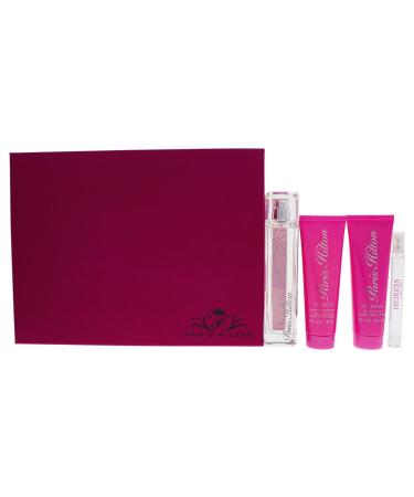 Paris Hilton Heiress By Paris Hilton For Women Mini Set Of 4 (Body Lotion Bath Shower Gel and Eau de Parfum Spray)