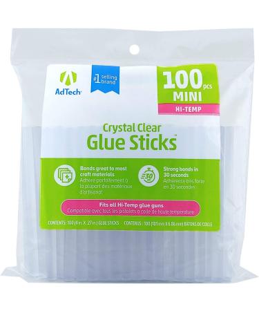 Adtech W229-34ZIP100 Mini Hot Glue Sticks  single pack  Clear 100 Count 100 pack - Buy Online on GoSupps.com