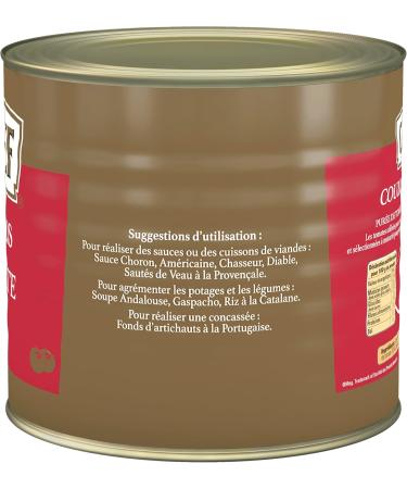 CHEF Tomato Coulis - From 3 kg of Tomatoes - Soups Vegetables Sauces Soups - 2.5 kg box (canned) - Buy Online on GoSupps.com