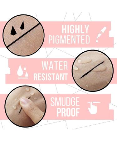 Winged Eyeliner Stamp FITDON Wing Liquid Eye liner Pen Waterproof Smudge-proof Long Lasting 2 Pack Dual Ended Eyeliner Pencil (Thick&Thin) Eyeliner_thin&thick - Buy Online on GoSupps.com