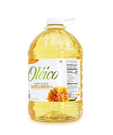 Olico High Oleic Safflower Oil 1 Gallon (128 fl. oz.) - Premium Quality - Buy Online on GoSupps.com