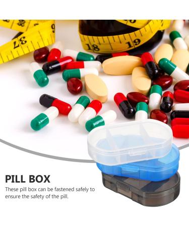 Healvian Pill Box - 7pcs Small Pill Organizer with 3 Compartments | Travel Medicine Holder & Weekly Pill Carrier for Daily Use - Buy Online on GoSupps.com