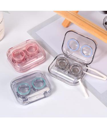 Mobeon Travel Contact Lens Container Set - 4 Durable Etui Storage Cases with Screw Cap for Safe Contact Lens Storage - Buy Online on GoSupps.com