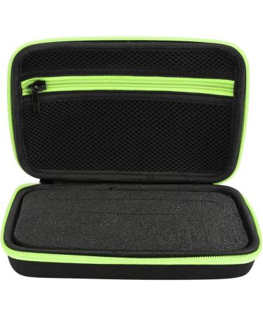 Shaver Storage Bag Waterproof Lightweight Designed forOneblade - Easy Organizer Mesh Bag for Accessories (Black Green) - Buy Online on GoSupps.com