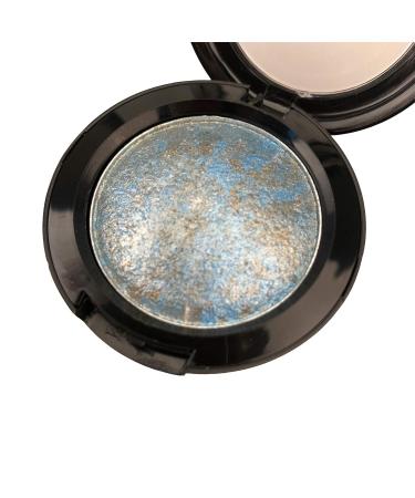 Mallofusa Baked Eye Shadow Palette Glitter Powder - Shimmer Metallic Colors - Ice Blue Option - Buy Online on GoSupps.com