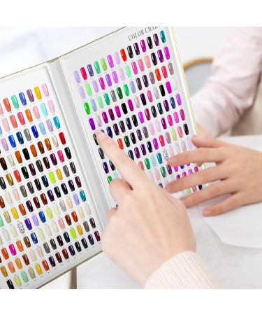 308 Colors Nail Swatches Book - Professional Nail Color Chart with 360 Tips for Gel Polish Display | No Paste No Glue | Ideal for Nail Salons - Buy Online on GoSupps.com
