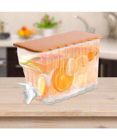 Cold Kettle with Faucet - 2 in 1 Drink Dispensers for Parties | Cold Kettle with Faucet in Refrigerator Leak-Proof Water Container for Iced Tea Juice Cola Lemonade 3.6L Dtt White - Buy Online on GoSupps.com