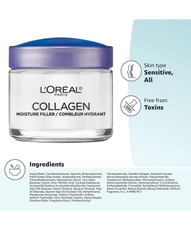 Revitalize Your Skin: L'Oreal Collagen Anti-Aging Day & Night Cream - 3.4 oz Non-Greasy Moisturizer - Buy Online on GoSupps.com
