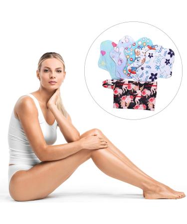 HEALLILY 6Pcs Reusable Menstrual Pads with Wet Bag - Eco-Friendly Sanitary Cloth Napkins & Panty Liners for Women (Random Color) - International Shipping Available - Buy Online on GoSupps.com