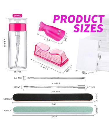 Fandamei Nail Polish Remover Tools Set - 500 Cotton Pads Nail Clips & Stainless Steel Shaver | Perfect for Gel Nails - Buy Online on GoSupps.com