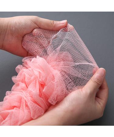 2-Piece Long Handle Shower Sponge & Back Brush Set | Soft Skin Cleaning Sponges for Men & Women - Buy Online on GoSupps.com