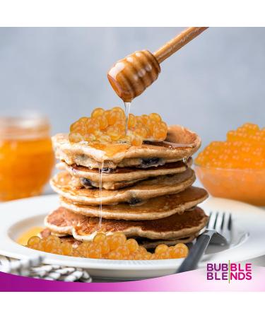 Passion Fruit Popping Boba (450g) for Bubble Tea - Fat-Free Fruit Juice-Filled Boba Pearls (Pack of 1) - Buy Online on GoSupps.com