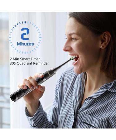 Sonic Electric Toothbrush for Adults - 200 Days Charge 5 Modes 43000 VPM Rechargeable Timer - Best Oral Care Tool - Buy Online on GoSupps.com