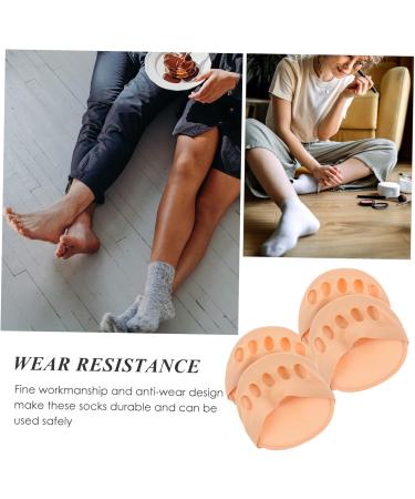 FRCOLOR 4 Pairs of High Heels Forefoot Pads Metatarsa Foot Pads Forefoot Pads Not Women's Socks Heel Spurs Insoles Shoe Insoles Girls' Socks Summer Toe Socks Sweat Absorbing Soles - Buy Online on GoSupps.com
