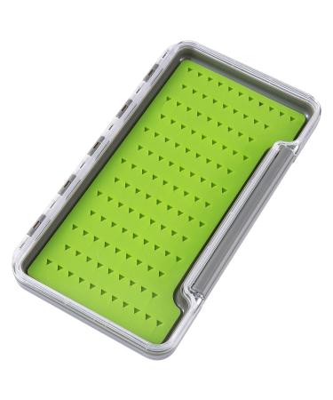 Bassdash Waterproof Fly Box Single/Double Sided Fishing Flies Storage With Foam/Silicone Slits Insert Type 8 - 121 Silicone Slits 7.4"x4.1"x0.7