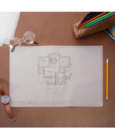 Translucent Architectural Vellum Paper  Drafting Sheets 11x17 with Engineer Title Block (20 Pieces) - Buy Online on GoSupps.com