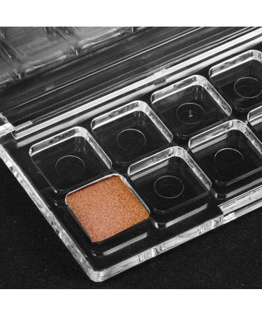  TOYZFRIENDY Transparent Makeup Palette Box with Tight Closure Empty Eyeshadow Blush Lipstick Organizer for DIY Makeup Kit Watercolor Safe Storage Easy Choose - Buy Online on GoSupps.com