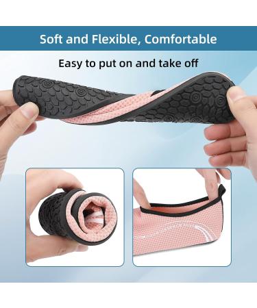 LATATL Fast Drying Water Shoes for Men & Women - Breathable Aquasques Beach & Surf Shoes Size 34-47 | Pink - Buy Online on GoSupps.com