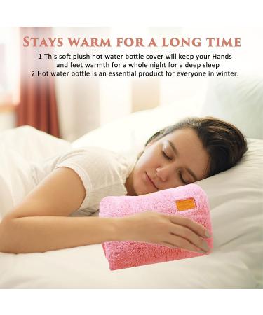 Hot Water Bag with Waist Cover - Pain Relief for Neck, Shoulders, Menstrual Cramps - 3 Sets of Hot Water Pouch with Plush Belt Cover (Pink) - Buy Online on GoSupps.com