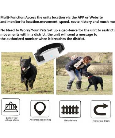 Zeerkeers Dog GPS Tracker - Real Time Waterproof Tracker for Dogs & Cats | Location & Activity Monitoring Collar with SOS Alarm | APP Control - Buy Online on GoSupps.com