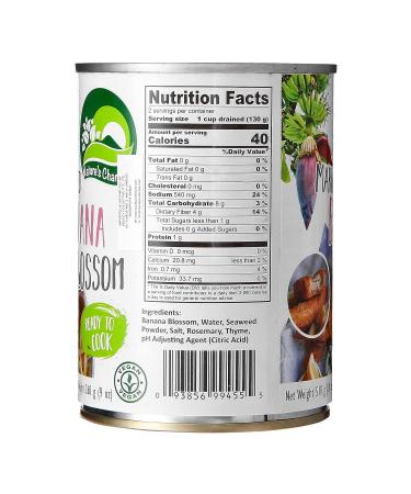 Nature's Charm Marinated Banana Blossom 18 oz - Pack of 6 | Vegan, Gluten-Free - Buy Online on GoSupps.com