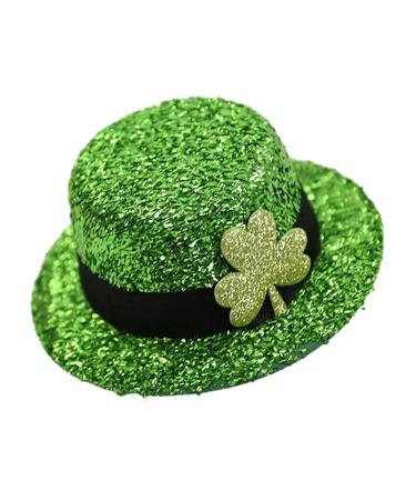JAYIOLA ST. Patrick's Day Hat Hair Clip Mini for Women Girls Hair Clip in